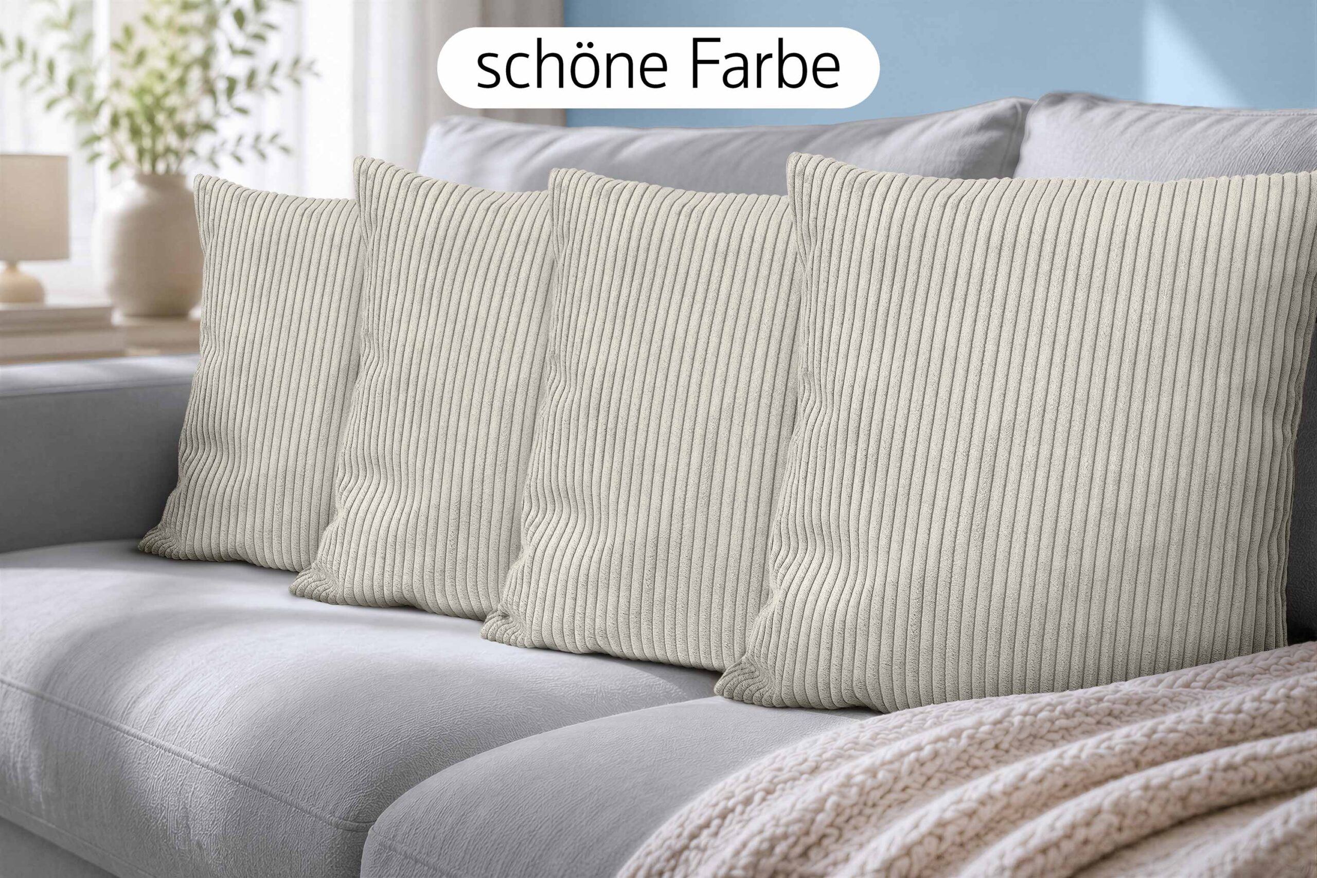 amilian-dekokissen-4er-set-mit-f-llung-in-cord-optik-sofakissen-couchkissen-zier image 4