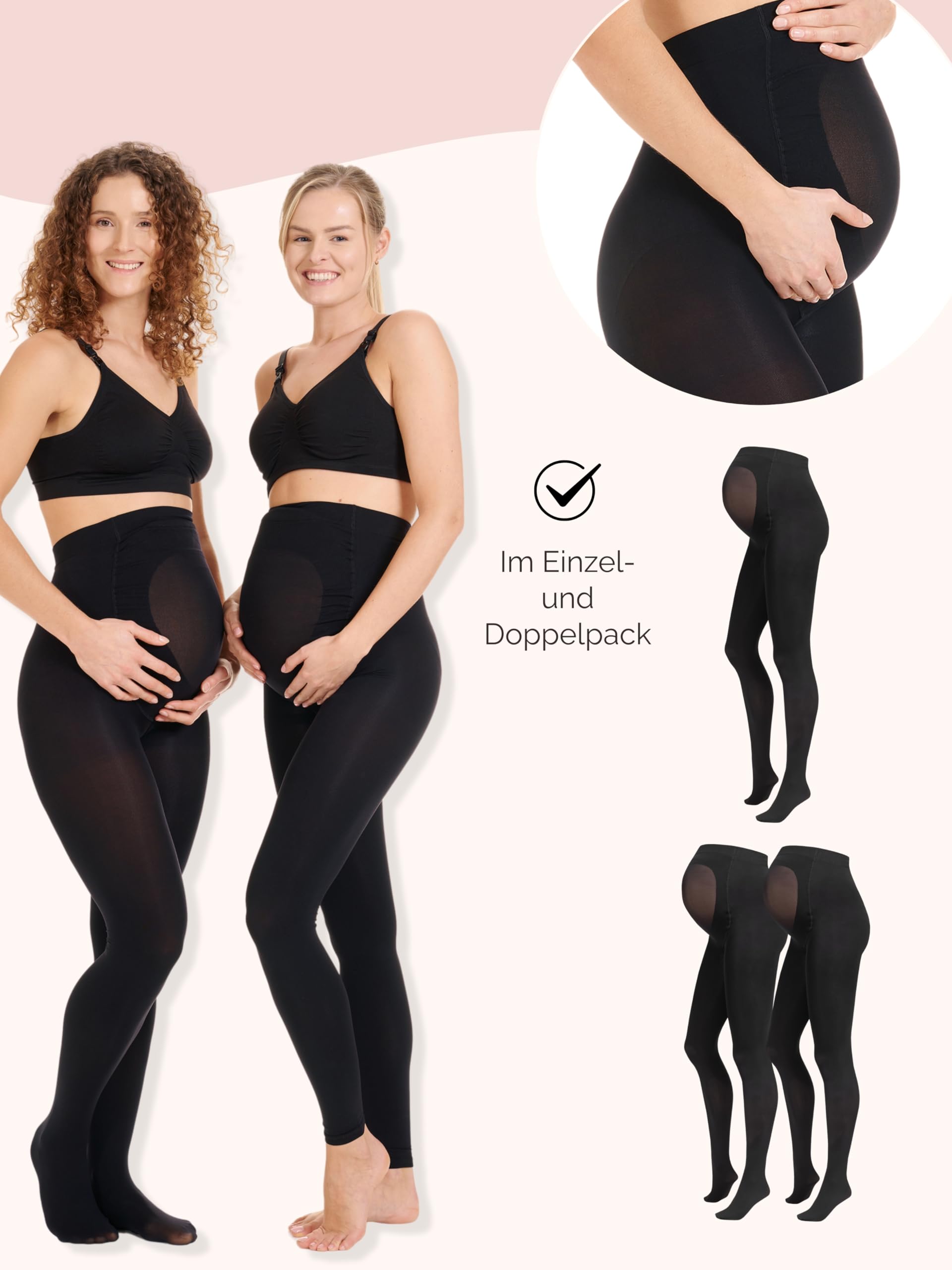 herzmutter-umstandsstrumpfhose-1300-80-den-blickdicht-matt-schwarz image 5