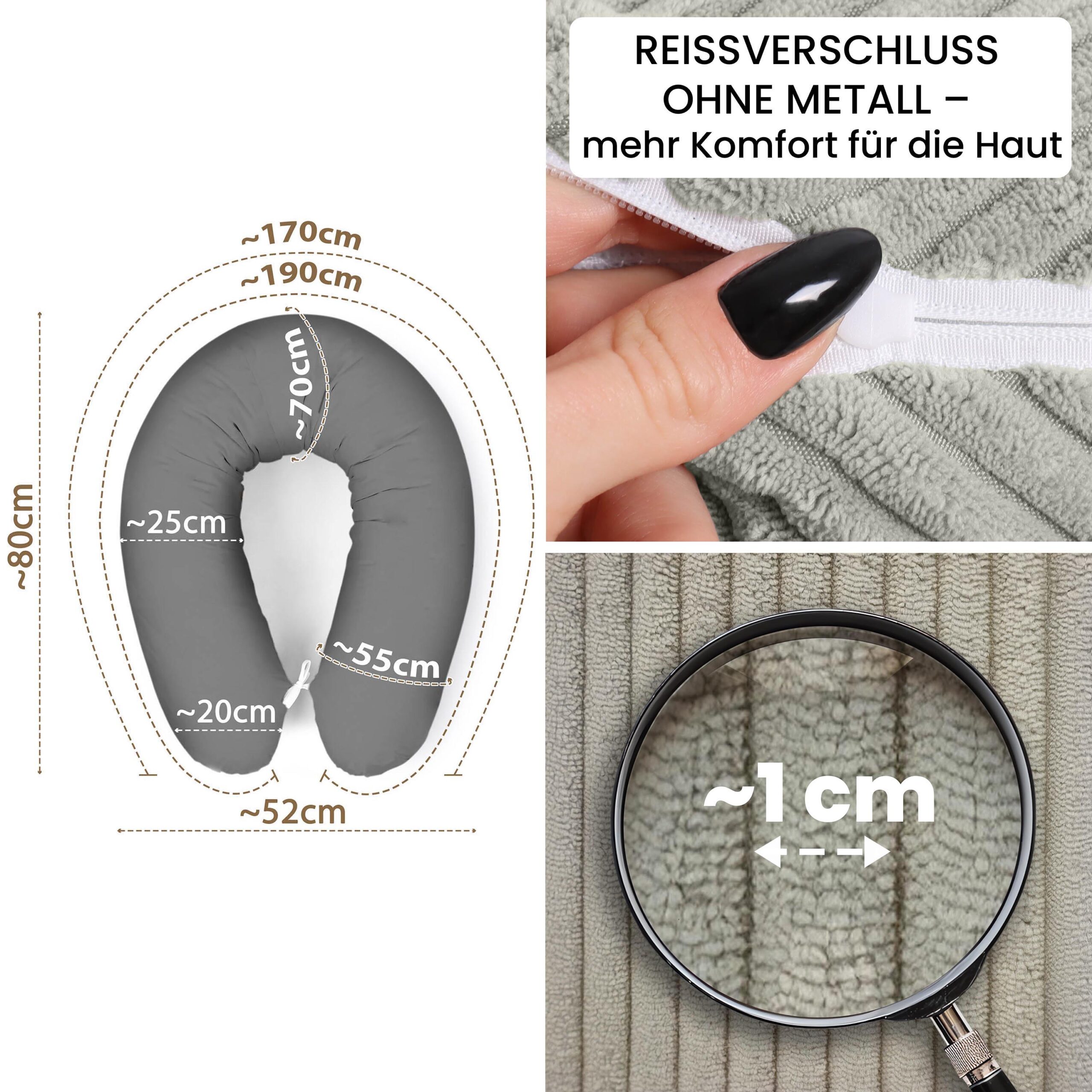 amilian-kissenbezug-170-cm-ersatzbezug-f-r-stillkissen-mit-rei-verschluss image 6