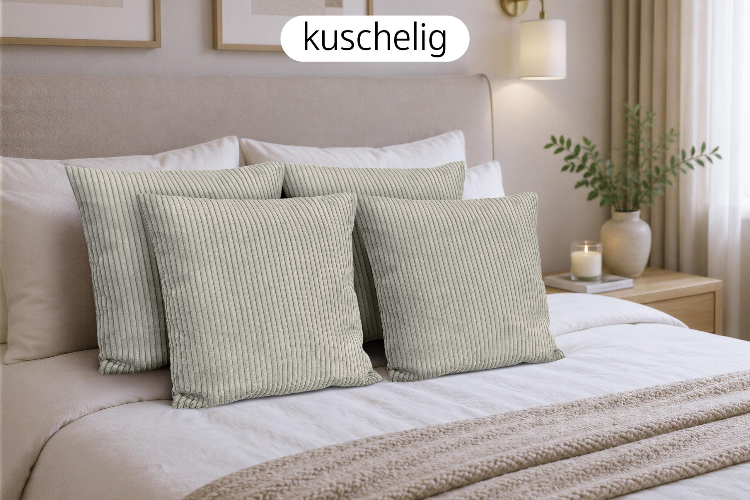 amilian-dekokissen-4er-set-mit-f-llung-in-cord-optik-sofakissen-couchkissen-zier image 2