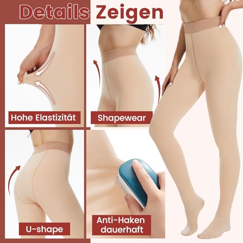 ddobb-thermo-strumpfhose-damen-winter-2er-pack-gef-tterte-fleece-thermoleggings image 7