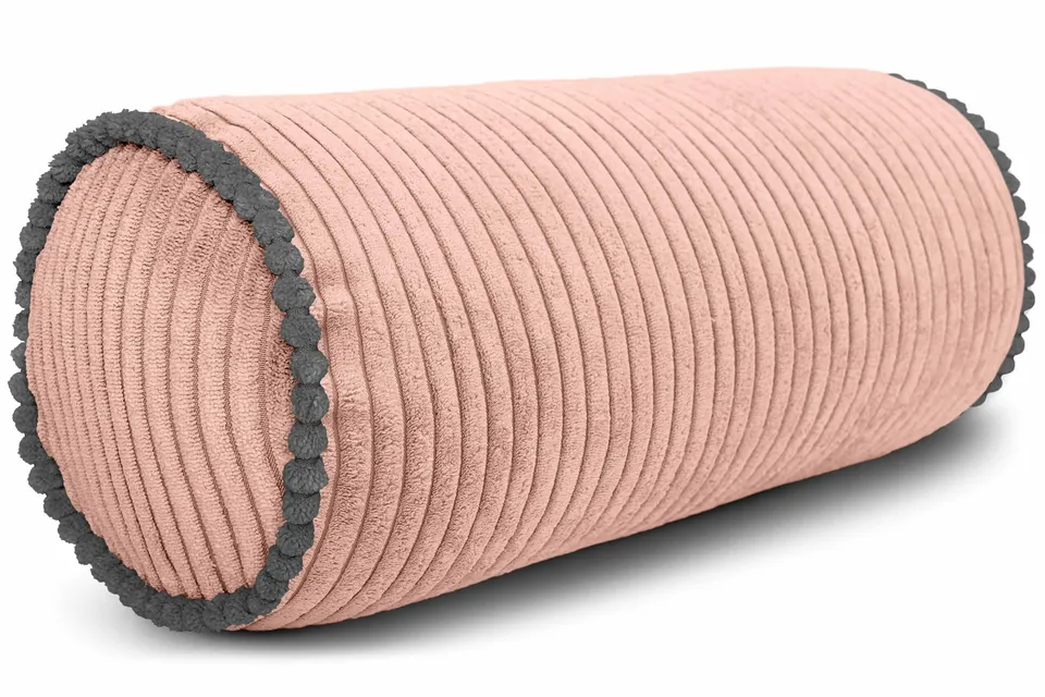 amilian-nackenrolle-15-40-cm-cord-optik-kissenrolle-mit-kontrastpaspel image 1