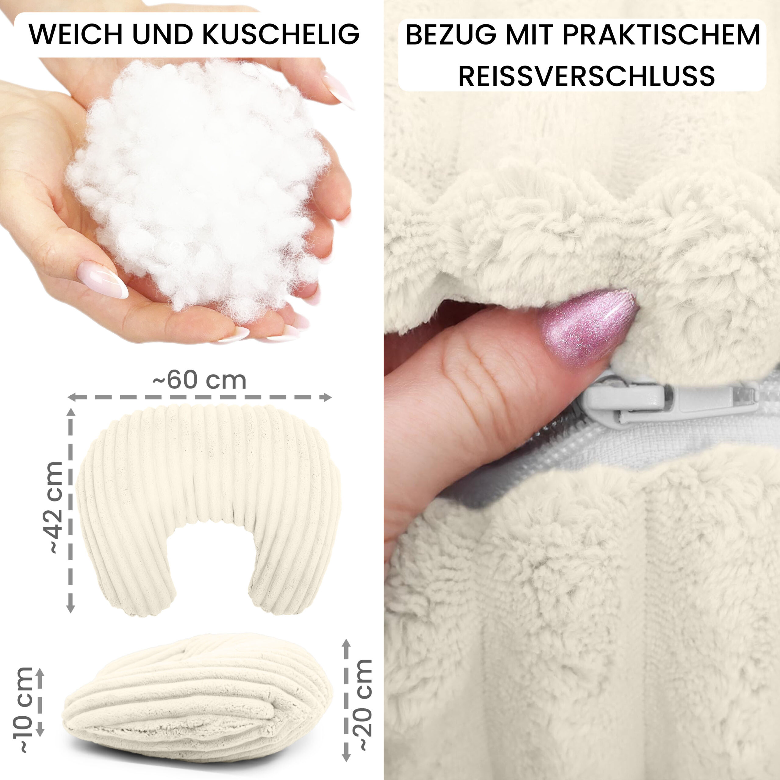 amilian-stillkissen-klein-60x42-cm-stillh-rnchen-mit-abnehmbarem-bezug image 6