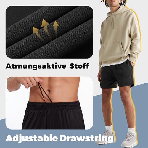 ddobb-sporthose-herren-kurz-3er-pack-gym-shorts-mit-taschen-und-kordelzug image 7