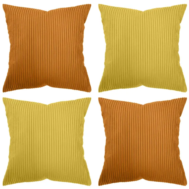 amilian-kissenbezug-4er-set-cord-optik-ohne-rei-verschluss-40x40-45x45-50x50-cm image 1