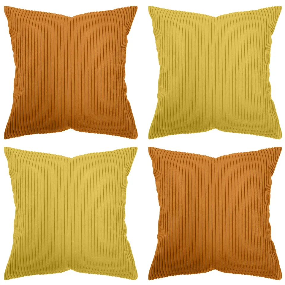 amilian-kissenbezug-4er-set-cord-optik-ohne-rei-verschluss-40x40-45x45-50x50-cm image 1