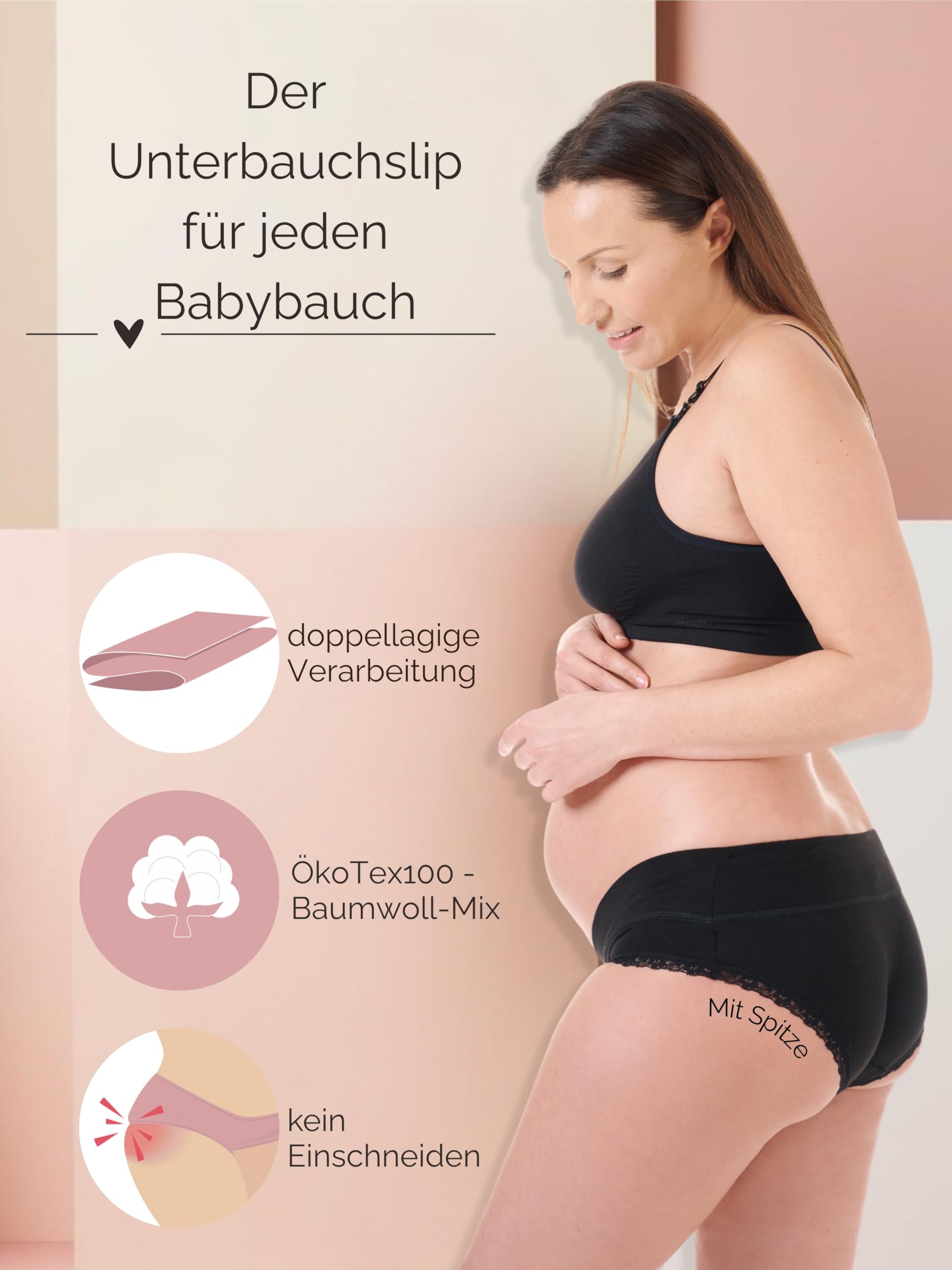 herzmutter-umstandsslip-5730-schwangerschaft-baumwolle-3er-pack-unterbauch image 3