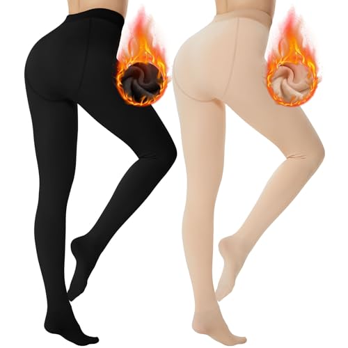 ddobb-thermo-strumpfhose-damen-winter-2er-pack-warme-thermostrumpfhose-fleece image 5
