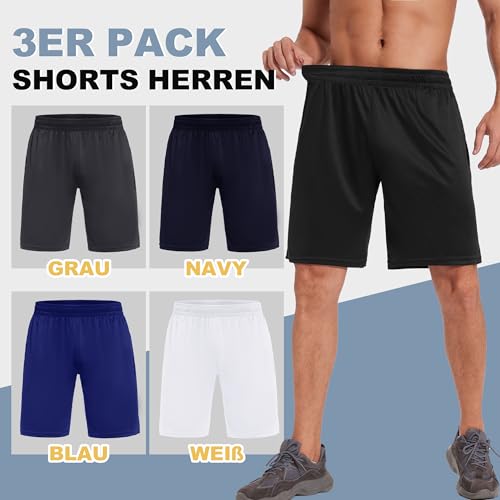 ddobb-sporthose-herren-kurz-3er-pack-gym-shorts-mit-taschen-und-kordelzug image 8
