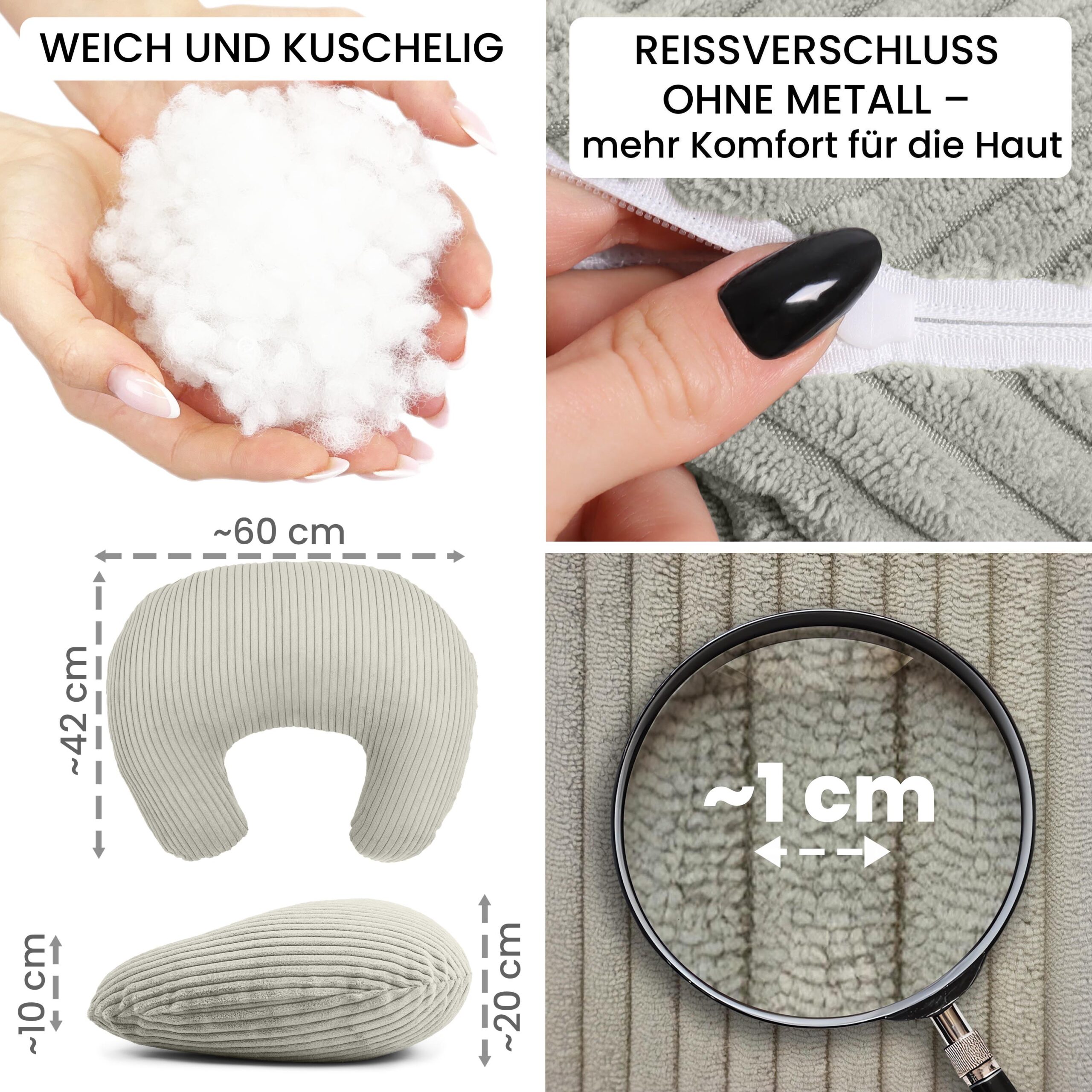 amilian-stillkissen-mit-bezug-60x42-cm-schwangerschafts-seitenschl-ferkissen image 6