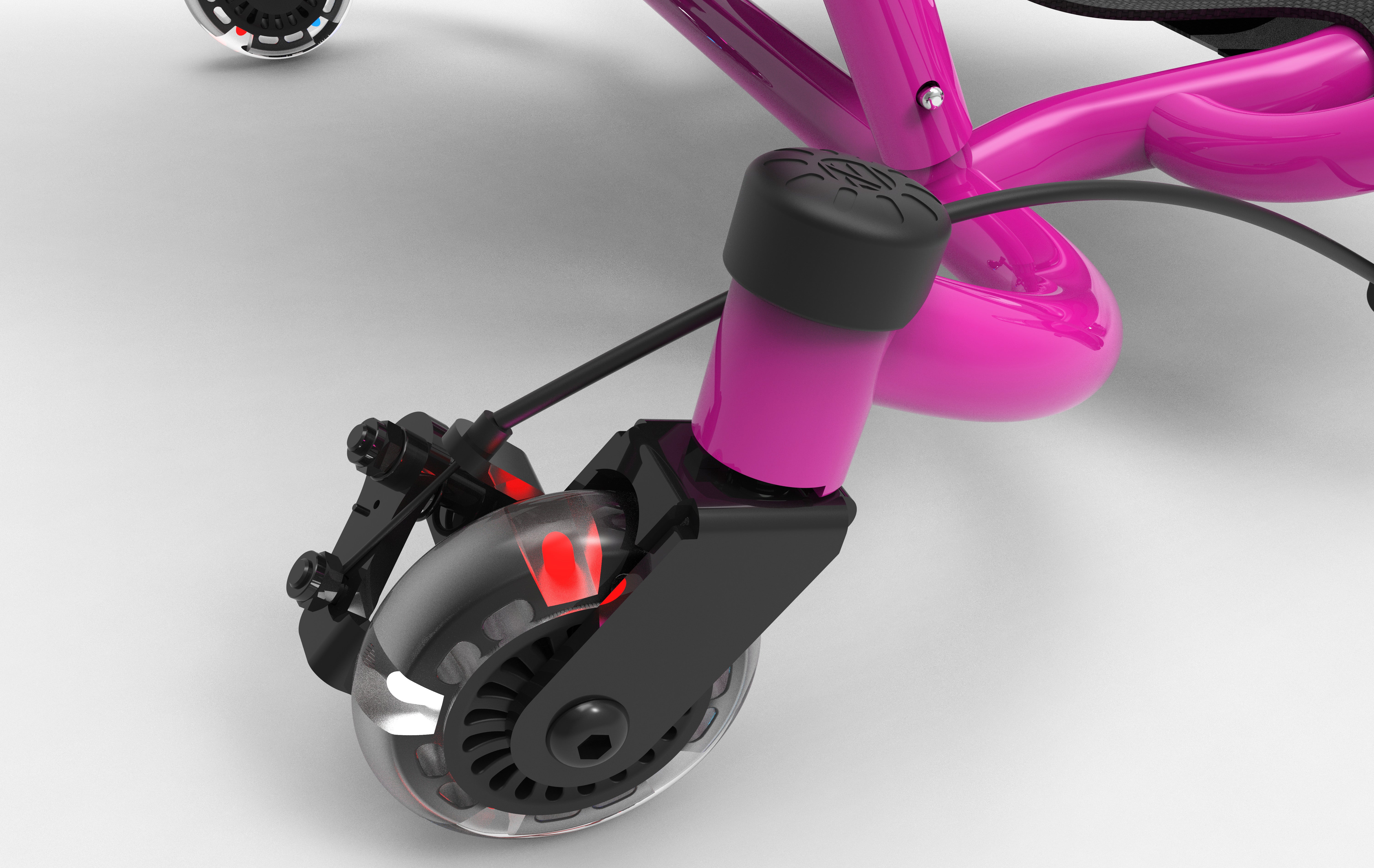 ezyroller-spinner-x-pink-mit-led-r-dern image 3
