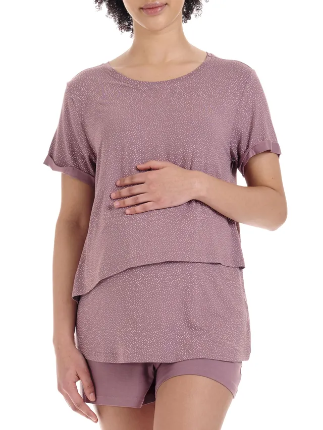 herzmutter-still-schlafanzug-kurz-2550-2650-stillpyjama-set-oekotex image 1