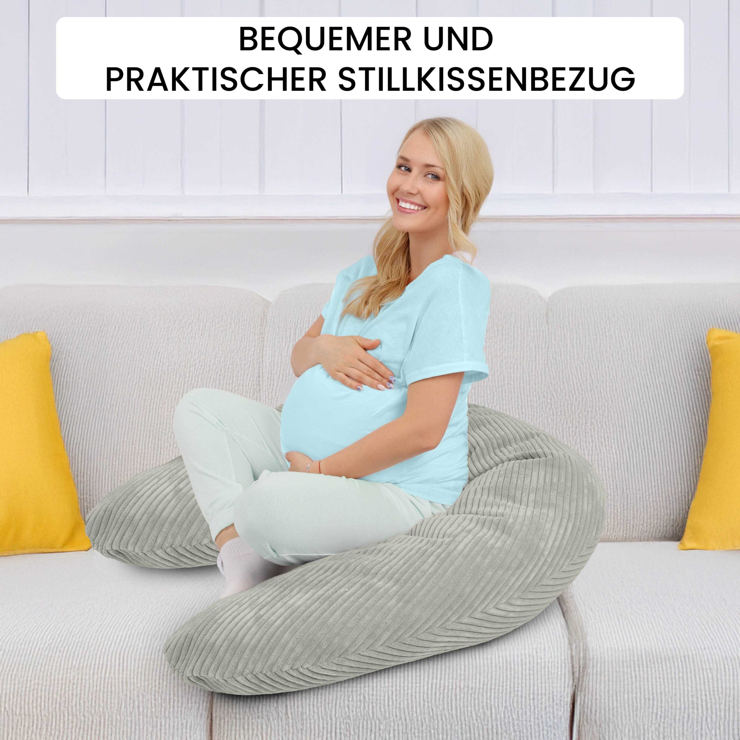 amilian-kissenbezug-170-cm-ersatzbezug-f-r-stillkissen-mit-rei-verschluss image 2