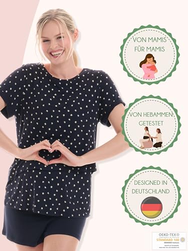 herzmutter-still-schlafanzug-kurz-2550-2650-stillpyjama-umstandspyjama-set image 8