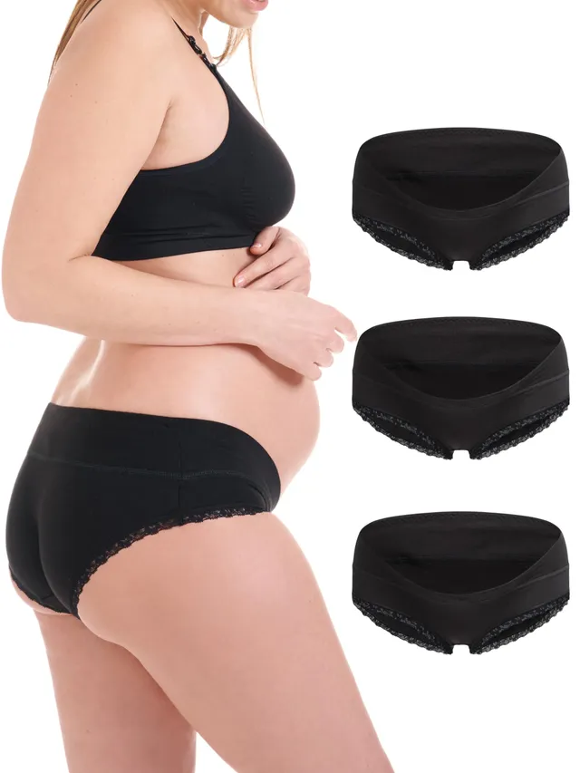 herzmutter-umstandsslip-5730-schwangerschaft-baumwolle-3er-pack-unterbauch image 1