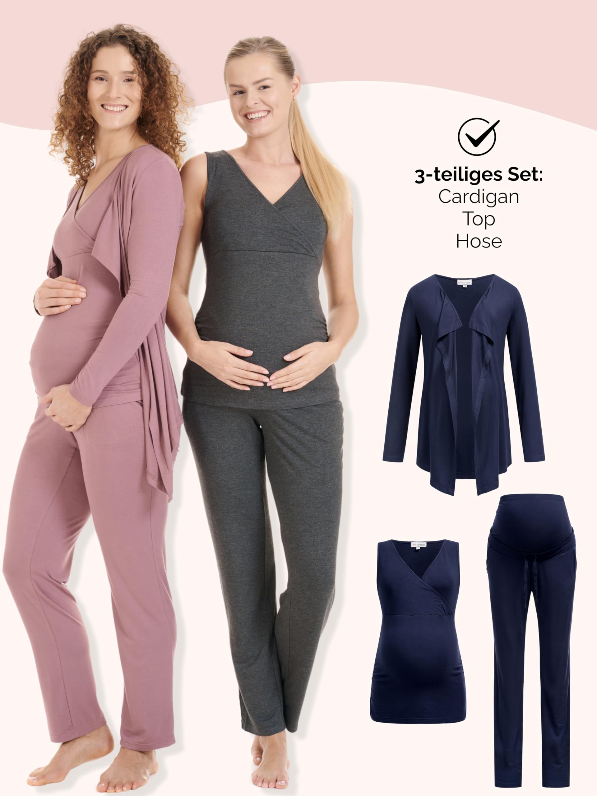 herzmutter-stillpyjama-set-8100-3-teilig-umstands-pyjama-wochenbett image 4