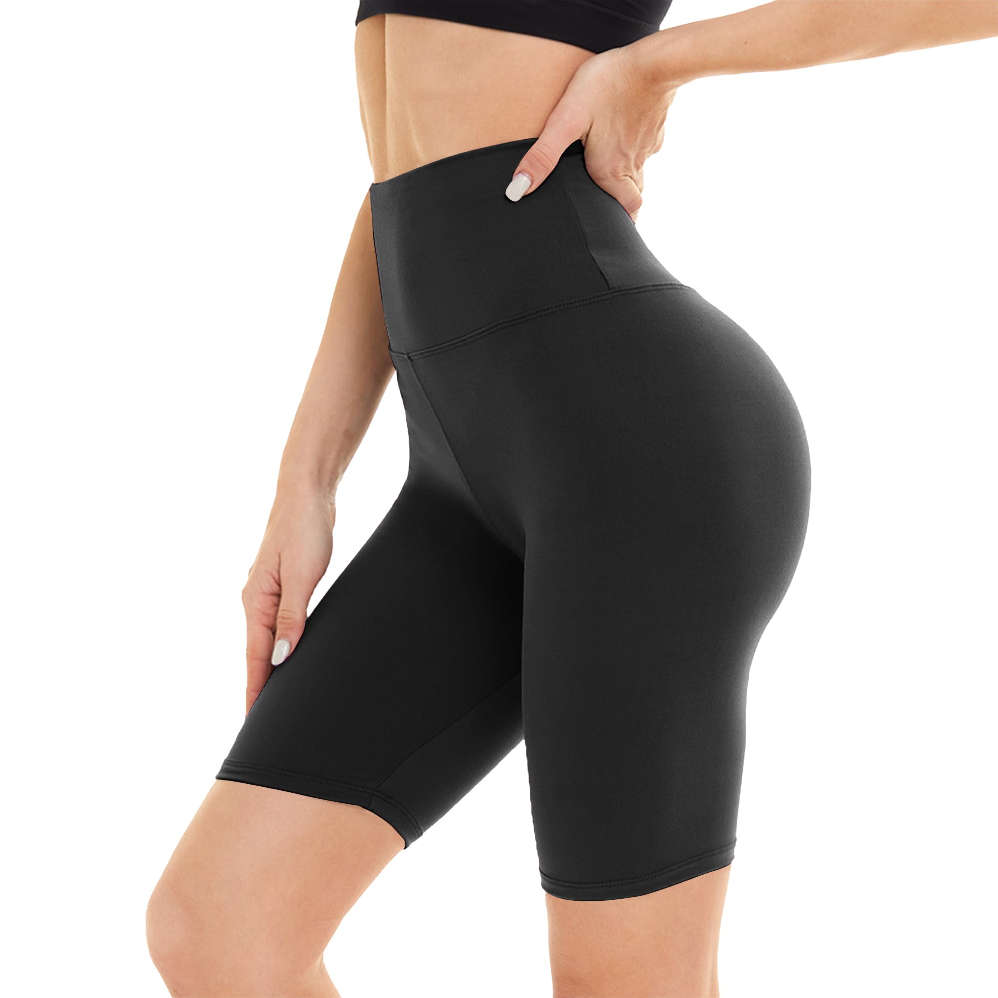 ddobb-damen-radlerhose-high-waist-kurze-blickdichte-sport-leggings image 1