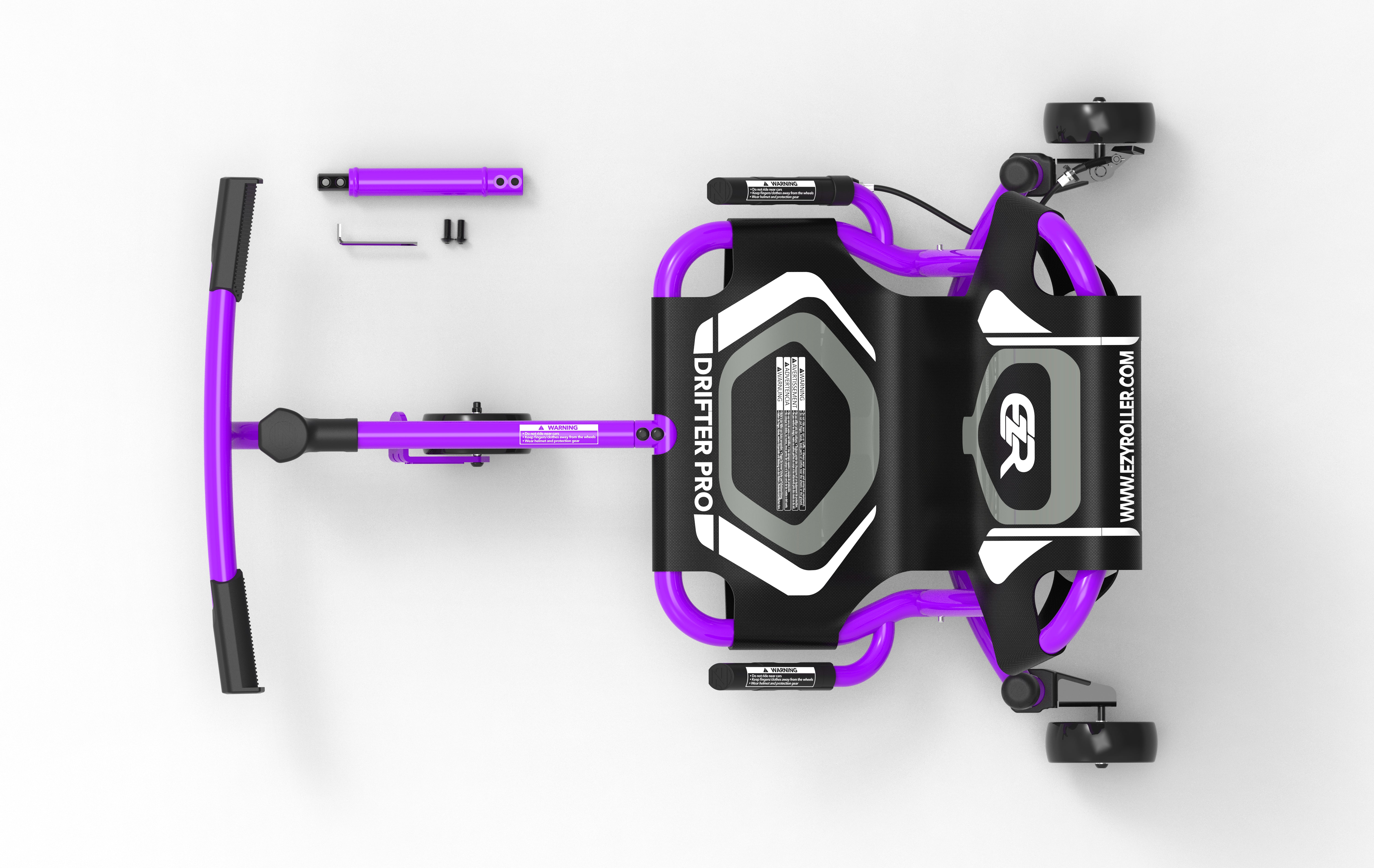 ezyroller-drifter-pro-x-royal-purple-drift-kart-xl image 5