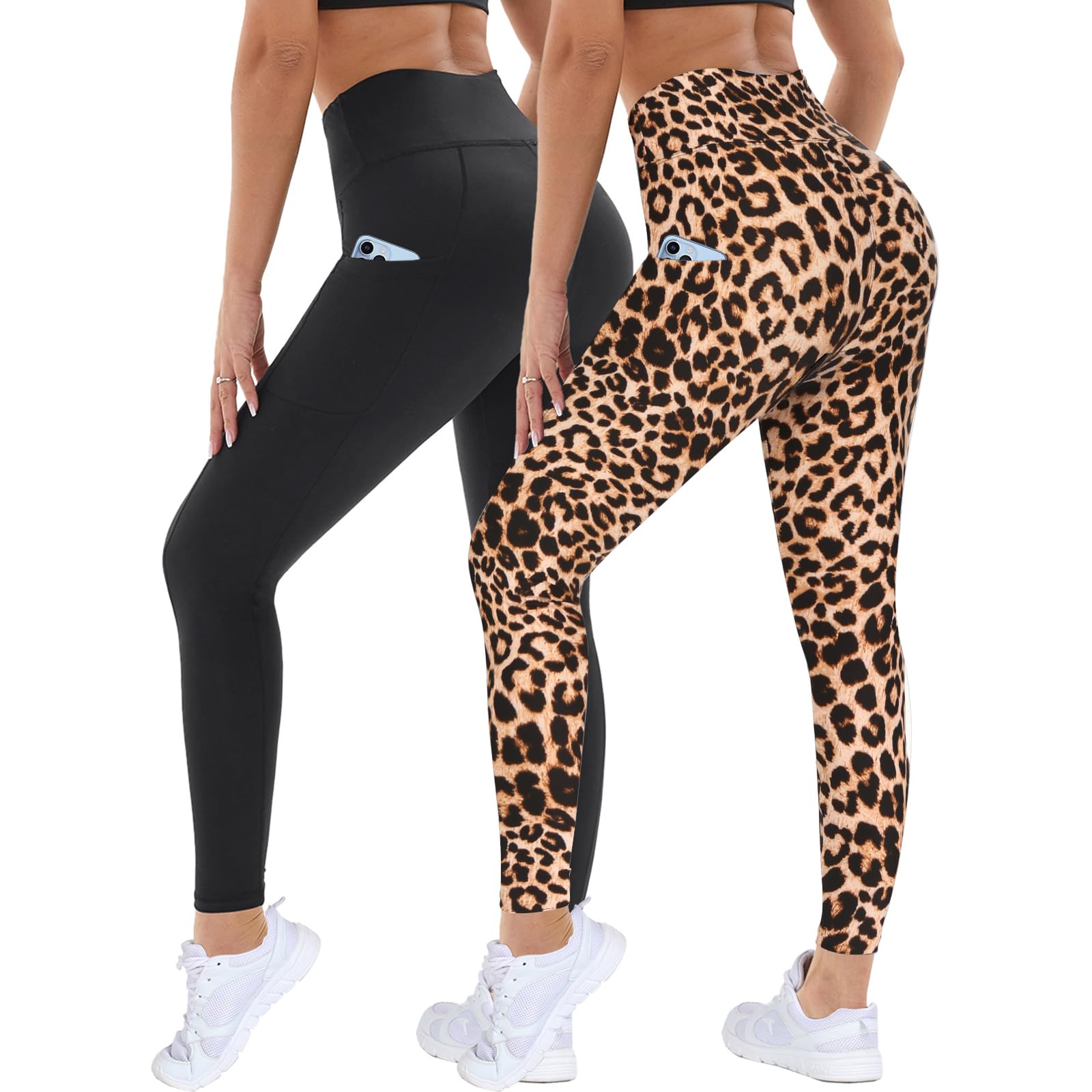 ddobb-leggings-damen-mit-taschen-high-waist-2er-pack-blickdichte-sporthose image 8