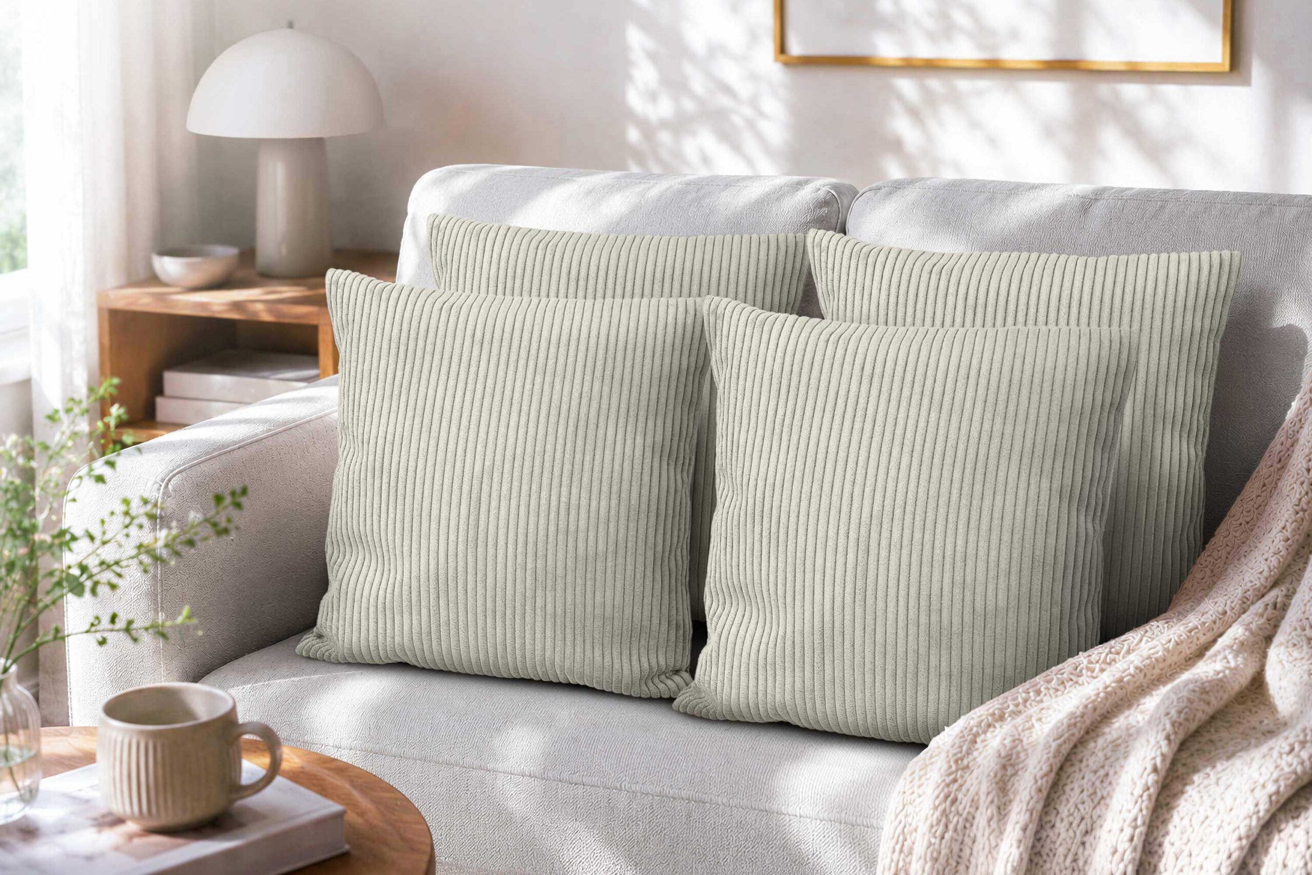 amilian-dekokissen-4er-set-mit-f-llung-in-cord-optik-sofakissen-couchkissen-zier image 1