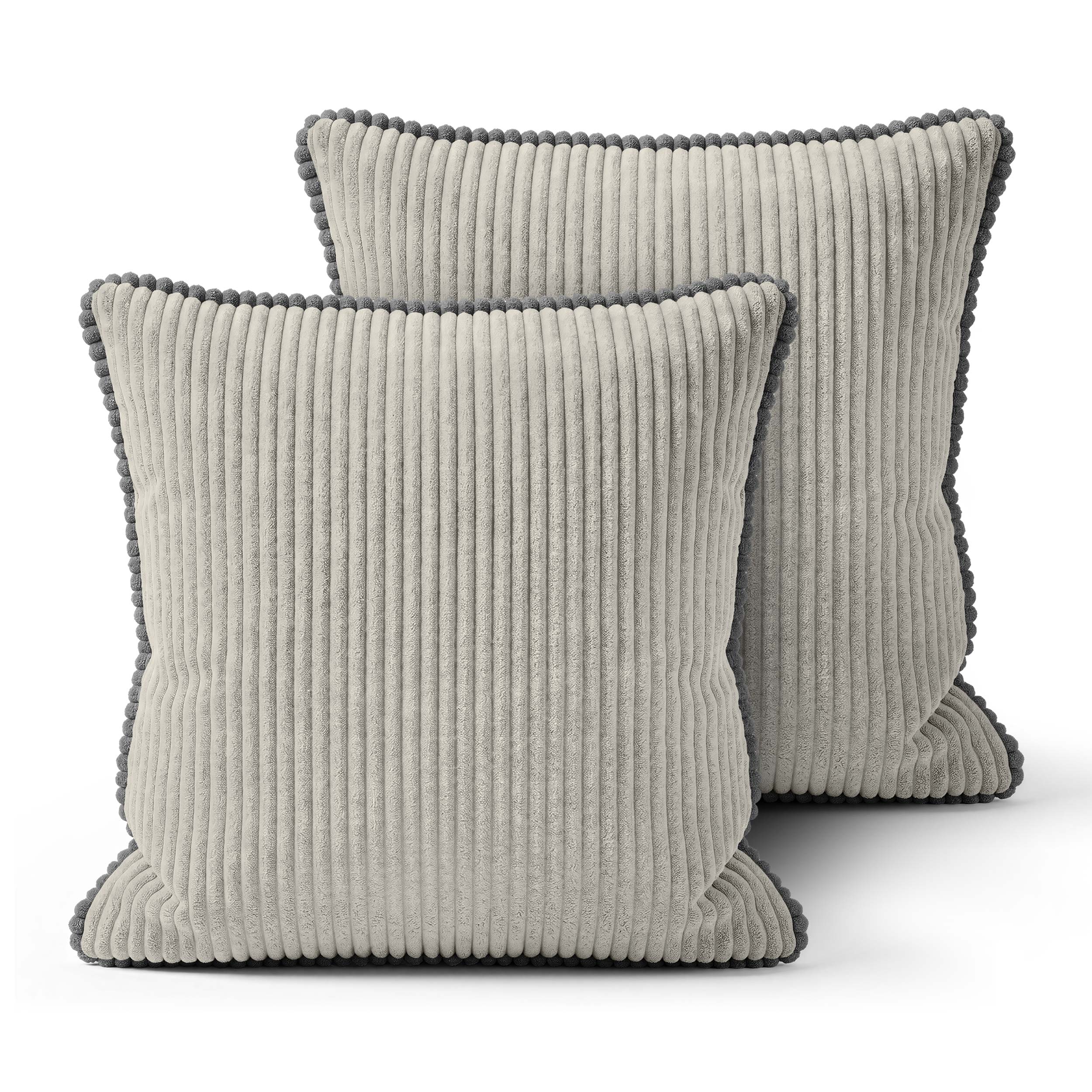 amilian-dekokissen-mit-f-llung-2er-set-mit-biese-40x40-45x45-50x50-cm image 2