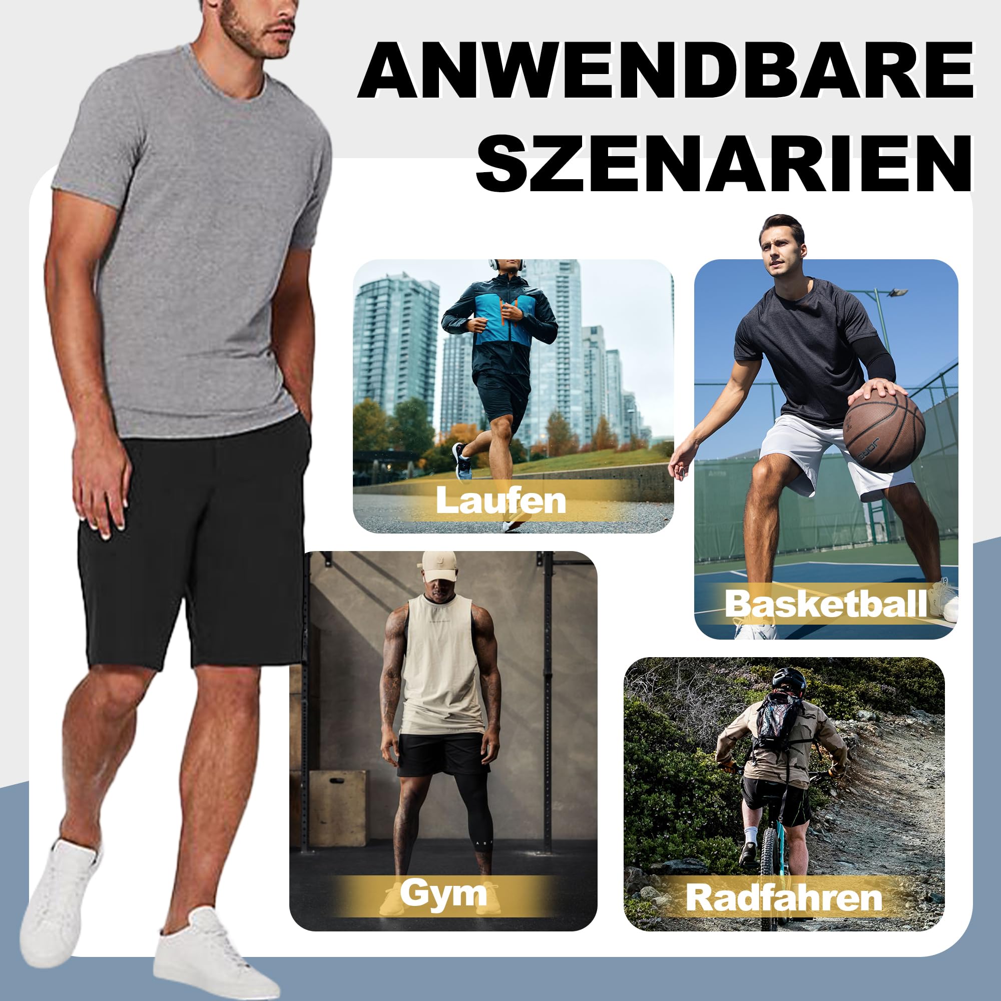 ddobb-sporthose-herren-kurz-3er-pack-gym-shorts-mit-taschen-und-kordelzug image 4