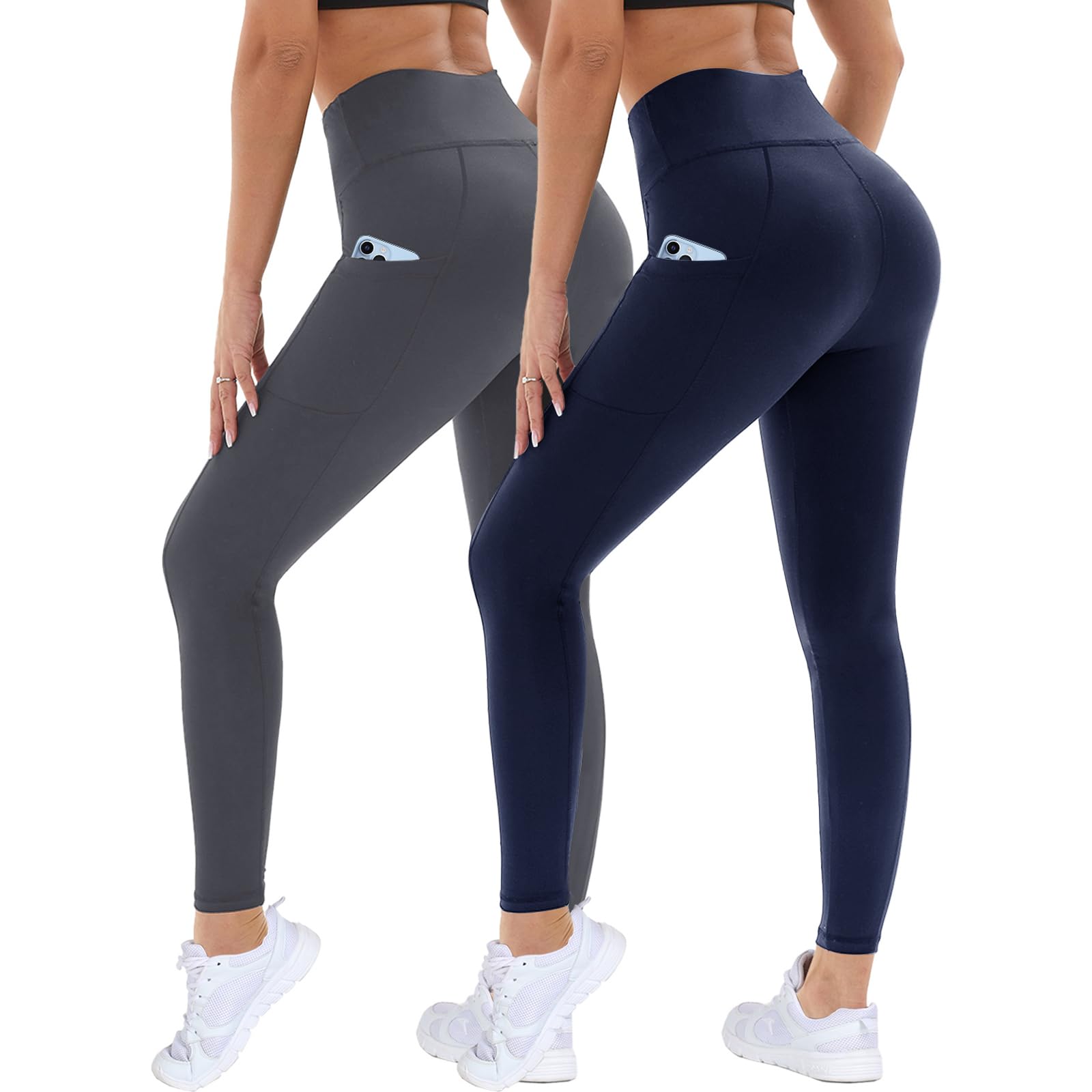 ddobb-leggings-damen-mit-taschen-high-waist-2er-pack-blickdichte-sporthose image 6