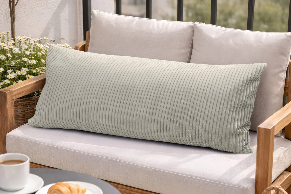amilian-dekokissen-40x80-cm-mit-f-llung-sofakissen-couchkissen-in-cord-optik image 1