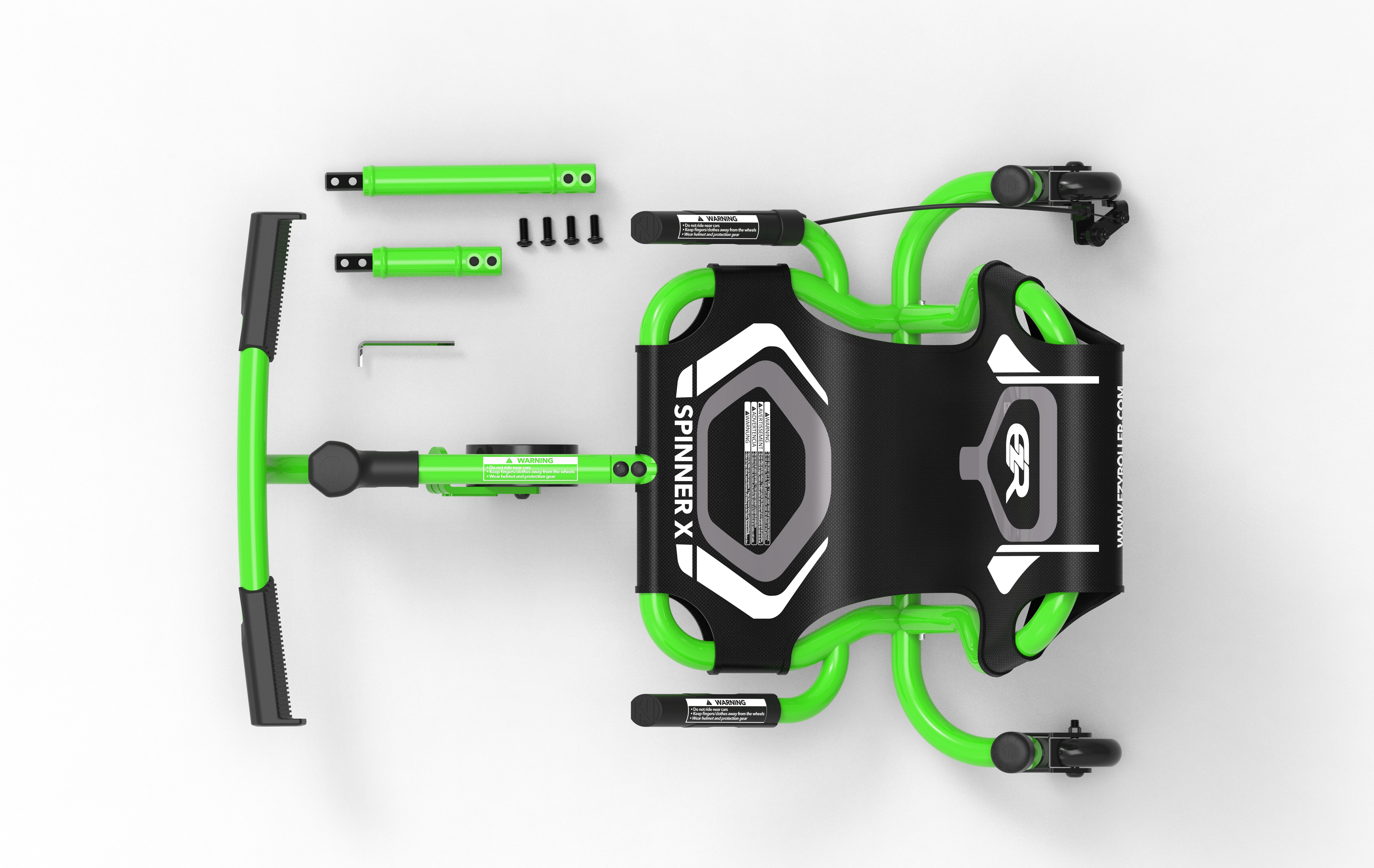 ezyroller-spinner-x-lime-green-360-kinder-fahrzeug image 3