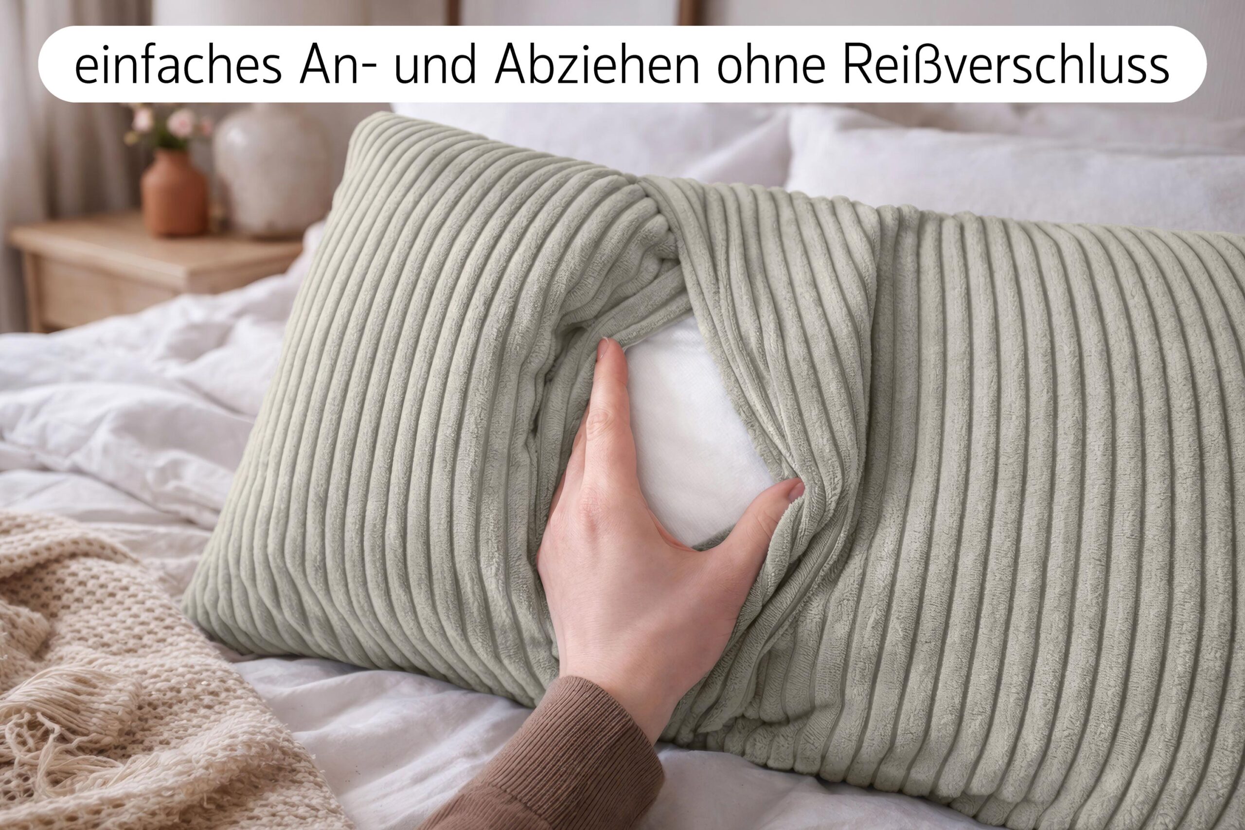 amilian-dekokissen-40x80-cm-mit-f-llung-sofakissen-couchkissen-in-cord-optik image 3